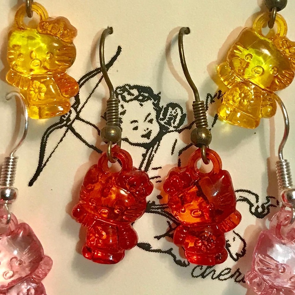 Colourful Hello Kitty Earrings